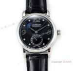 Mont blanc Knock off Star Legacy Moon phase Black Dial Watch Swiss 1:1 Fake Montblanc